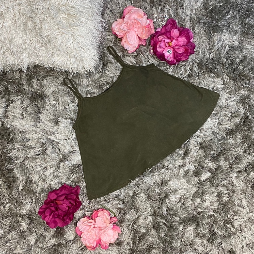 Boohoo Velvet Tank Top Women size S/M